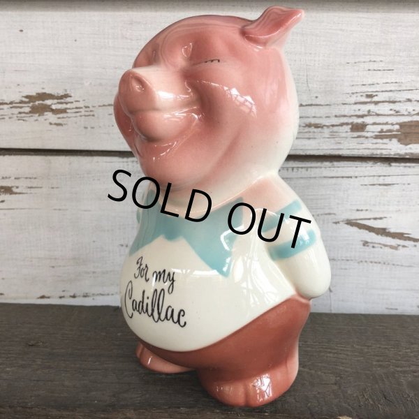 画像7: Vintage Ceramic Piggy Bank For my Cadillac (J957) (7)