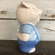 画像3: Vintage Ceramic Piggy Bank Blue (J955) (3)