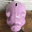 画像5: Vintage Ceramic Piggy Bank Pink (J952) (5)