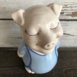 画像6: Vintage Ceramic Piggy Bank Blue (J955) (6)