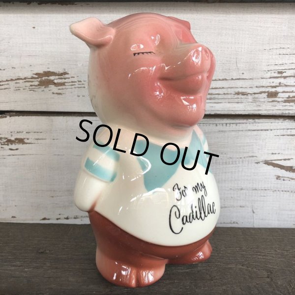 画像3: Vintage Ceramic Piggy Bank For my Cadillac (J957) (3)