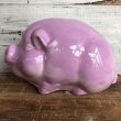 画像4: Vintage Ceramic Piggy Bank Pink (J952) (4)