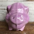 画像10: Vintage Ceramic Piggy Bank Pink (J952) (10)