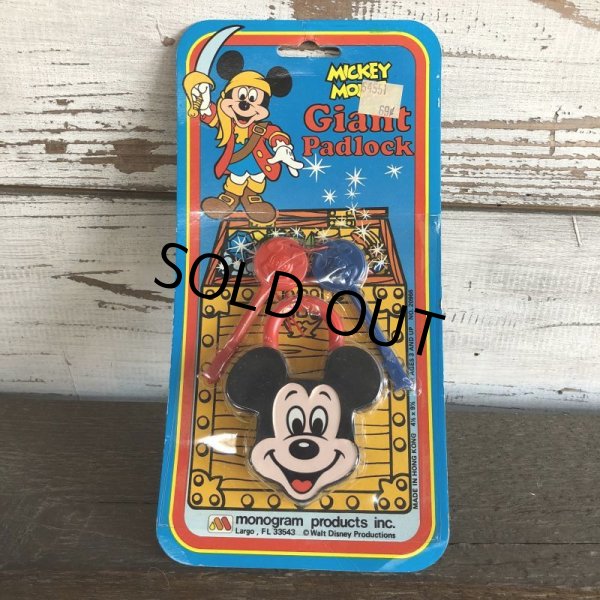 画像1: 80s Vintage Disney Mickey Giant Padlock (J969) (1)