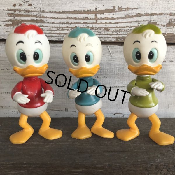 画像1: Vintage Dakin Disney Huey Dewey & Louie Mini Figure Set (J964) (1)