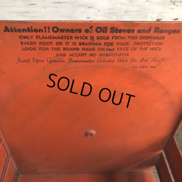 画像9: 40s Vintage Flamemaster Asbestos Wicking Store Display Rack (J973) (9)