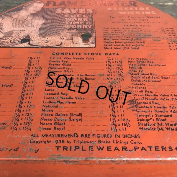 画像8: 40s Vintage Flamemaster Asbestos Wicking Store Display Rack (J973) (8)