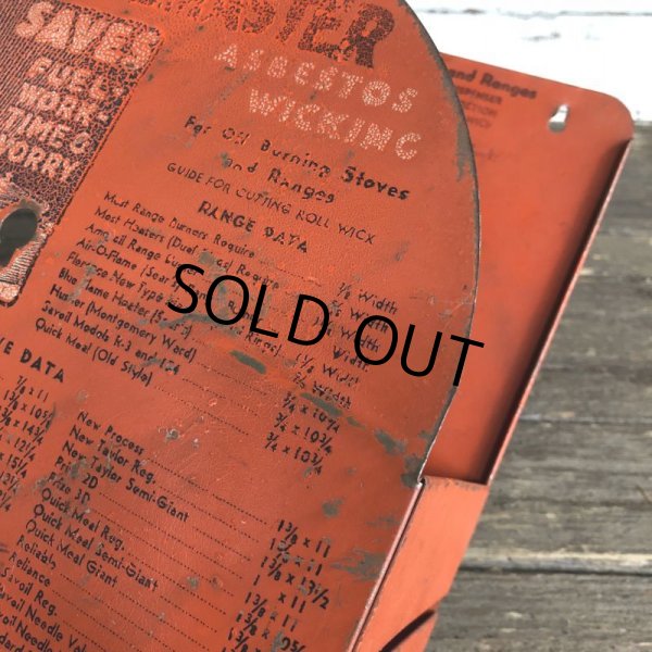 画像7: 40s Vintage Flamemaster Asbestos Wicking Store Display Rack (J973) (7)