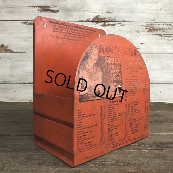 画像5: 40s Vintage Flamemaster Asbestos Wicking Store Display Rack (J973) (5)