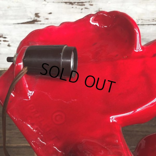 画像5: Mid Century California Pottery Pheasants Ceramic TV Lamp (J958) (5)