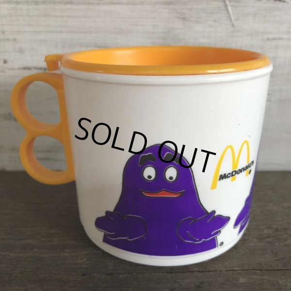 画像5: 80s Vintage McDonalds Grimace Plastic Mug Cup (J963)  (5)