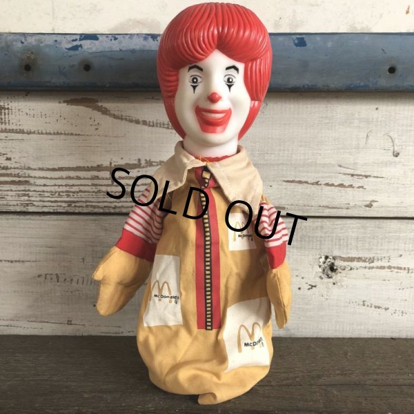 画像1: 90s Vintage McDonalds Ronald McDonald Hand Puppet (J965)  (1)