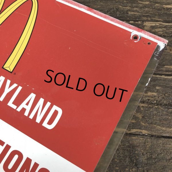 画像9: 70s Vintage MCDONALDS Playland Rules & Regulations Sign  (J948) (9)