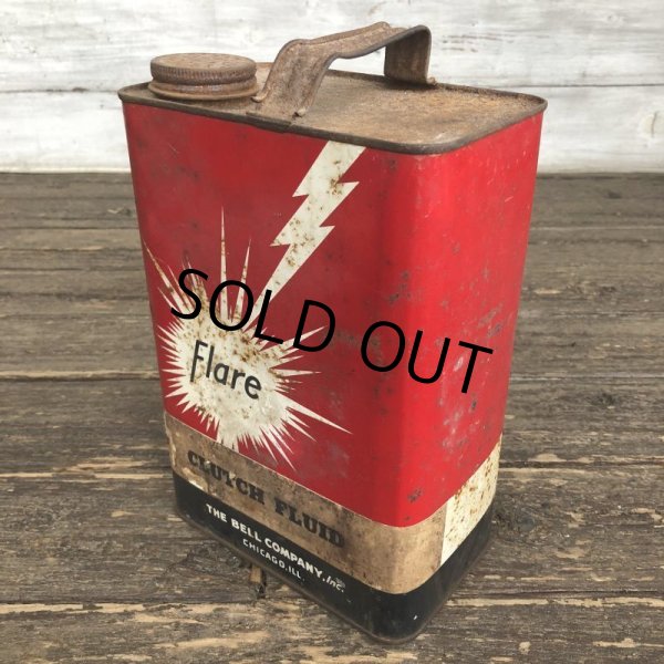 画像5: Vintage Oil Can Flare Clutch Fluid One U.S. Gallon (J949)  (5)