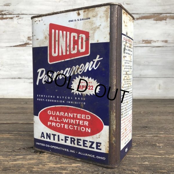 画像3: Vintage Oil Can UNICO Antifreeze One U.S. Gallon (J951)  (3)