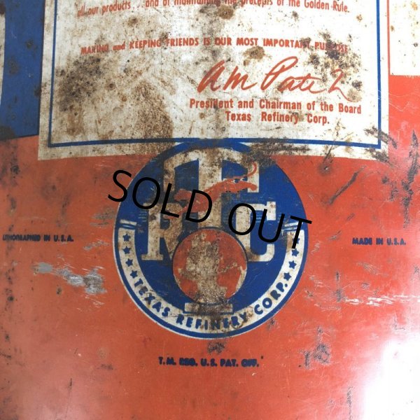 画像9: Vintage Oil Can TEXAS REFINERY CORP (J954)  (9)