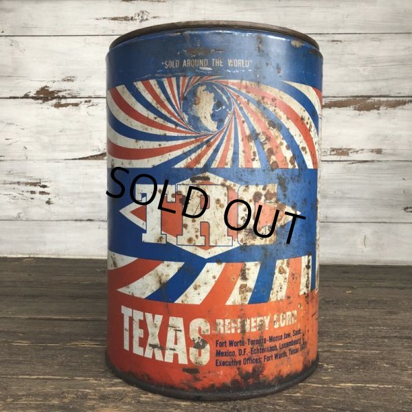 画像1: Vintage Oil Can TEXAS REFINERY CORP (J954)  (1)