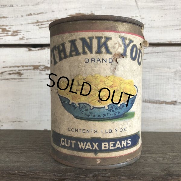 画像3: Vintage Thank You Brand Cut Wax Beans Can (J956)  (3)
