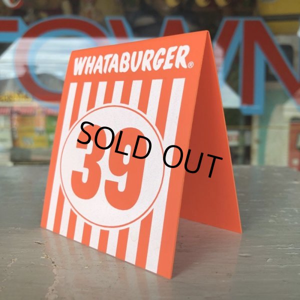 画像3: Whataburger Stores Ordering Table Tent #39 (J965)  (3)