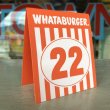 画像3: Whataburger Stores Ordering Table Tent #22 (J962)  (3)