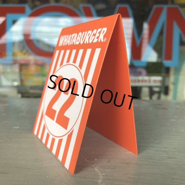 画像2: Whataburger Stores Ordering Table Tent #22 (J962)  (2)