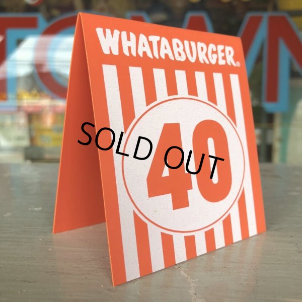 画像3: Whataburger Stores Ordering Table Tent #40 (J964)  (3)