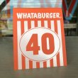 画像1: Whataburger Stores Ordering Table Tent #40 (J964)  (1)