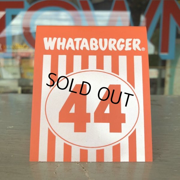 画像1: Whataburger Stores Ordering Table Tent #44 (J963)  (1)