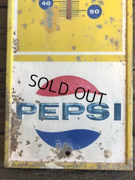画像6: 60s Vintage Pepsi Thermometer Sign SAY PEPSI PLEASE (J969) (6)