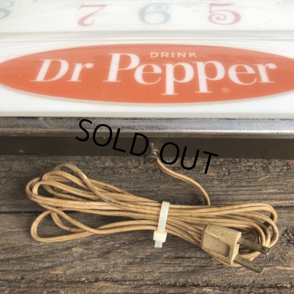 画像7: Vintage Dr Pepper Lighted Sign Pam Clock (J971) (7)