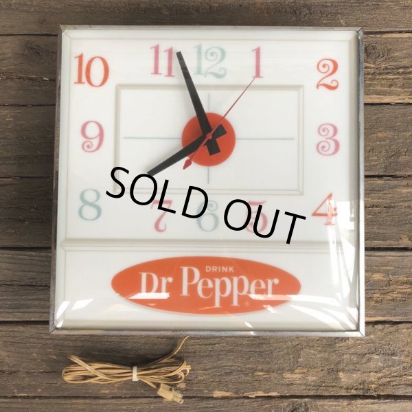 画像2: Vintage Dr Pepper Lighted Sign Pam Clock (J971) (2)