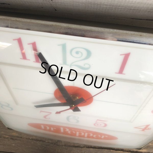 画像9: Vintage Dr Pepper Lighted Sign Pam Clock (J971) (9)