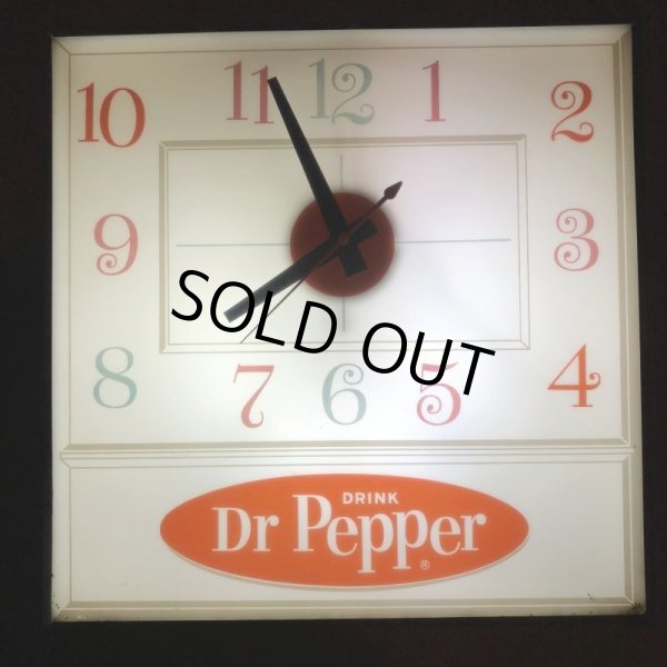 画像10: Vintage Dr Pepper Lighted Sign Pam Clock (J971) (10)