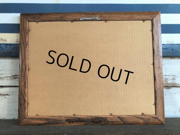 画像2: Vintage ARROW SCHNAPPS Pub BAR Wooden Mirror (J975) (2)