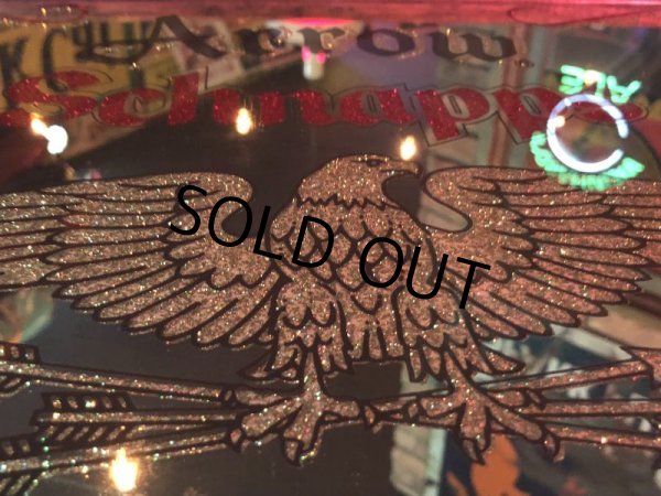 画像7: Vintage ARROW SCHNAPPS Pub BAR Wooden Mirror (J975) (7)