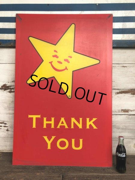 画像1: Vintage Original Carl's Jr Drive-thru Sign THANK YOU (J982) (1)