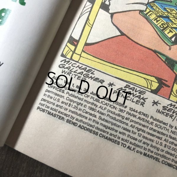 画像2: 80s Vintage Comic ALF 1990 JUN  (A009) (2)