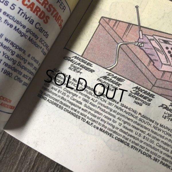 画像2: 80s Vintage Comic ALF 1990 OCT  (A012) (2)