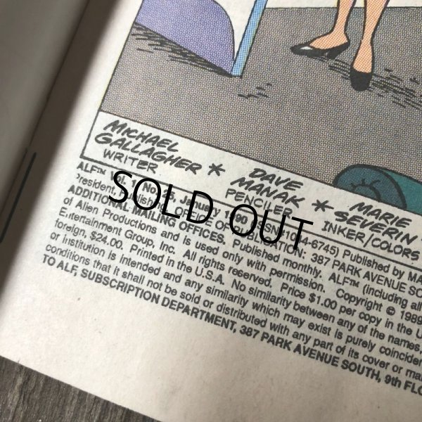 画像2: 80s Vintage Comic ALF 1990 JAN  (A007) (2)