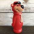 画像2: Vintage Yogi Bear Plastic Doll Red 18cm (S003) (2)