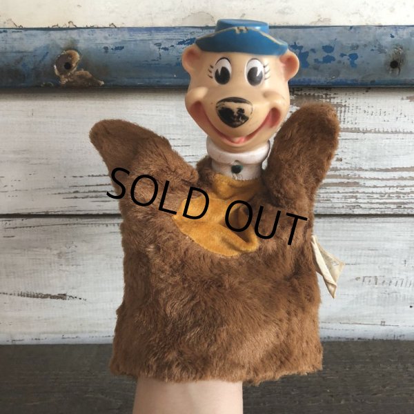 画像1: 【SALE】 Vintage Yogi Bear Hand Puppet Doll 50s Knicker Bocker (J997) (1)