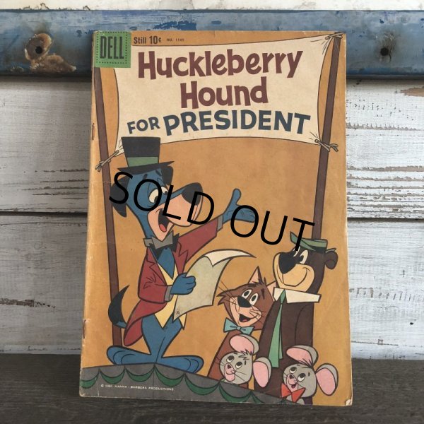 画像1: 60s Vintage Comic Huckleberry Hound For President (S012) (1)