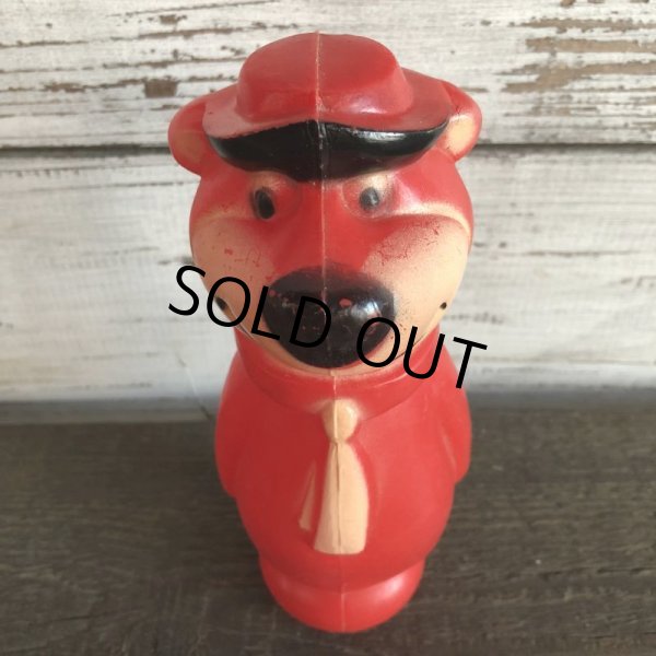 画像6: Vintage Yogi Bear Plastic Doll Red 18cm (S003) (6)