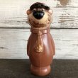 画像2: Vintage Yogi Bear Plastic Doll Brown 18cm (S004) (2)