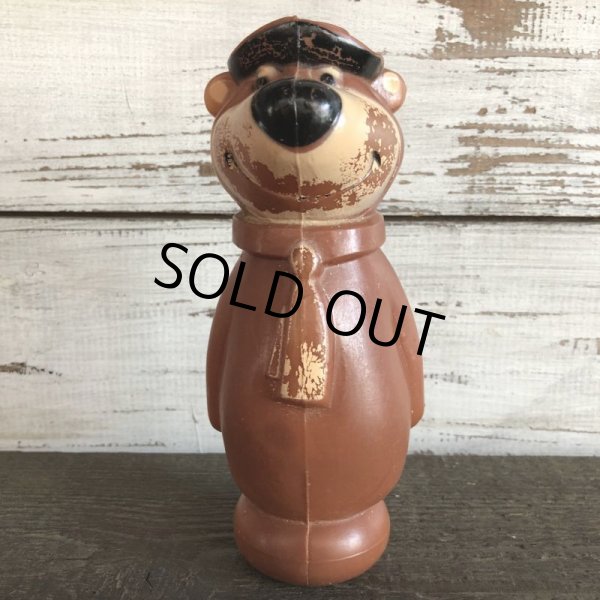 画像2: Vintage Yogi Bear Plastic Doll Brown 18cm (S004) (2)
