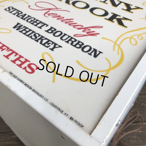画像8: Vintage Old Sunny Brook Whiskey Lighted BAR Sign (S016) (8)