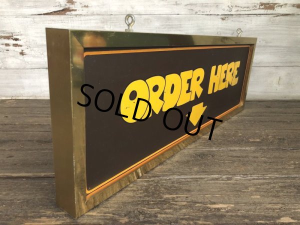 画像6: 70s Vintage Pizza Haven Seattle Restaurant ORDER HERE Sign  (S019) (6)