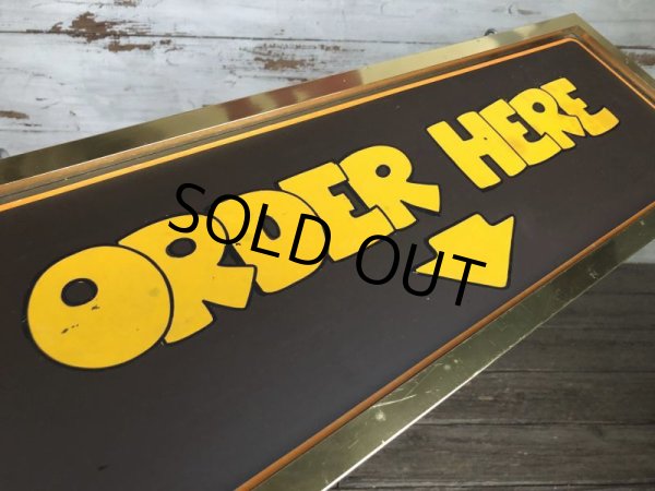 画像7: 70s Vintage Pizza Haven Seattle Restaurant ORDER HERE Sign  (S019) (7)