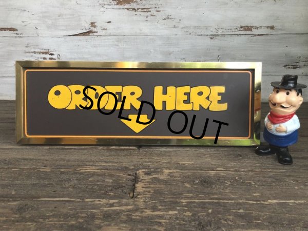 画像2: 70s Vintage Pizza Haven Seattle Restaurant ORDER HERE Sign  (S019) (2)