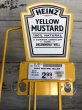 画像6: Vintage Heinz Store Display Metal Shelf Rack Yellow Mustard (S020) (6)